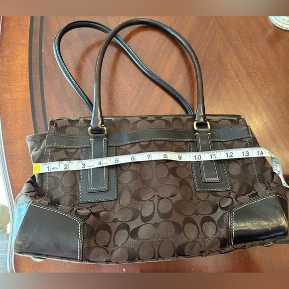 Chocolate Brown Coach Handbag - Picture 7 of 8